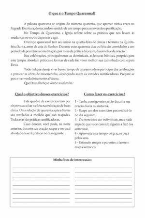 Exercício Espiritual de Quaresma (Raspadinha) - Imagem 2